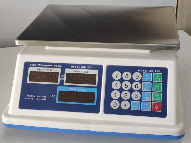 Cân chống nước AC130 6kg - Cân điện tử Phúc Hoàng - Cân giá rẻ- bảo hành uy tín chất lượng