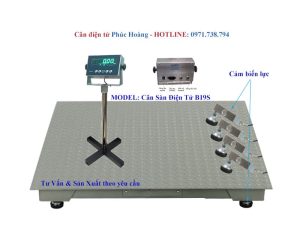 cân sàn điện tử B19S 1 tấn 2 tấn 3 tấn chất lượng - cân điện tử Phúc Hoàng