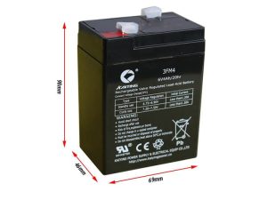 pin sạc acquy 6V4Ah - Cân điện tử Phúc Hoàng
