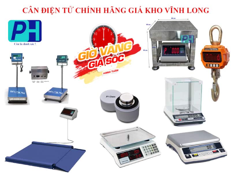 Cân điện tử Vĩnh Long chính hãng giá tốt